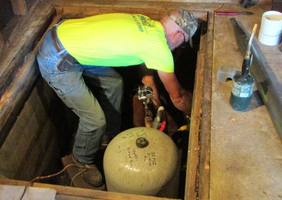 Our water well technicians work with the homeowner to choose a discrete location to install the new water tank and switches.
