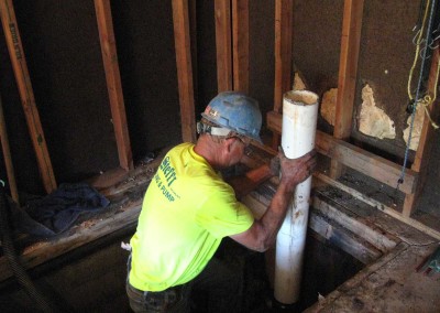 Our experts begin by properly sealing the homeowner's previous well to protect the water supply from contamination.