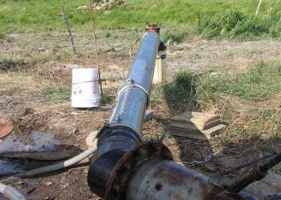 Irrigation Well Head hook up with telescoping pipe